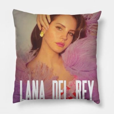 Beautiful Del Rey Throw Pillow Official Lana Del Rey Merch