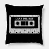 Lana Del Rey Vintage Cassette White Throw Pillow Official Lana Del Rey Merch