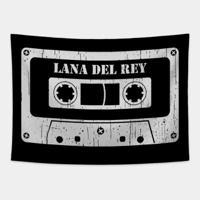Lana Del Rey Vintage Cassette White Tapestry Official Lana Del Rey Merch