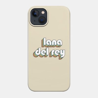 Lana Del Rey Retro Rainbow Typography Faded Style Phone Case Official Lana Del Rey Merch