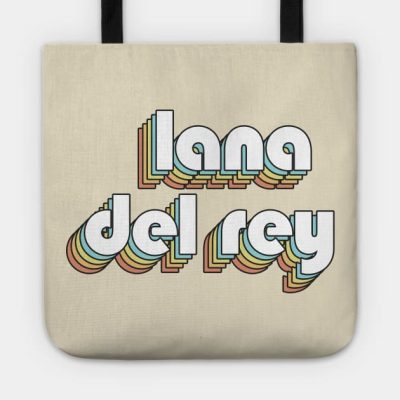 Lana Del Rey Retro Rainbow Typography Faded Style Tote Official Lana Del Rey Merch