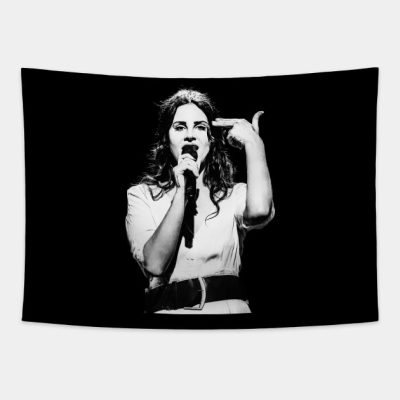 Memorable Hand Sign Lana Del Rey Retro Design Tapestry Official Lana Del Rey Merch