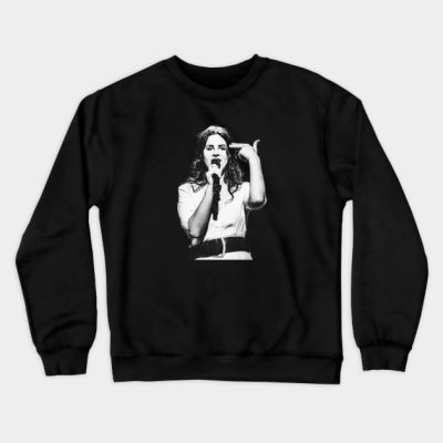 Memorable Hand Sign Lana Del Rey Retro Design Crewneck Sweatshirt Official Lana Del Rey Merch