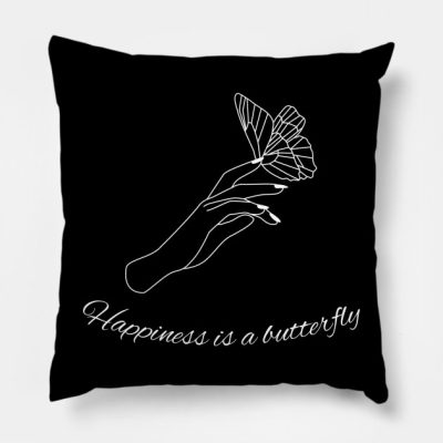 Happiness Is A Butterfly Throw Pillow Official Lana Del Rey Merch