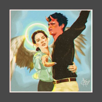 Norman Rockwell Heavenly Version Pin Official Lana Del Rey Merch