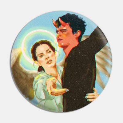 Norman Rockwell Heavenly Version Pin Official Lana Del Rey Merch