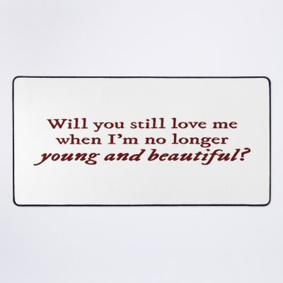 Young And Beautiful Lana Del Rey Lyrics Mouse Pad Official Cow Anime Merch