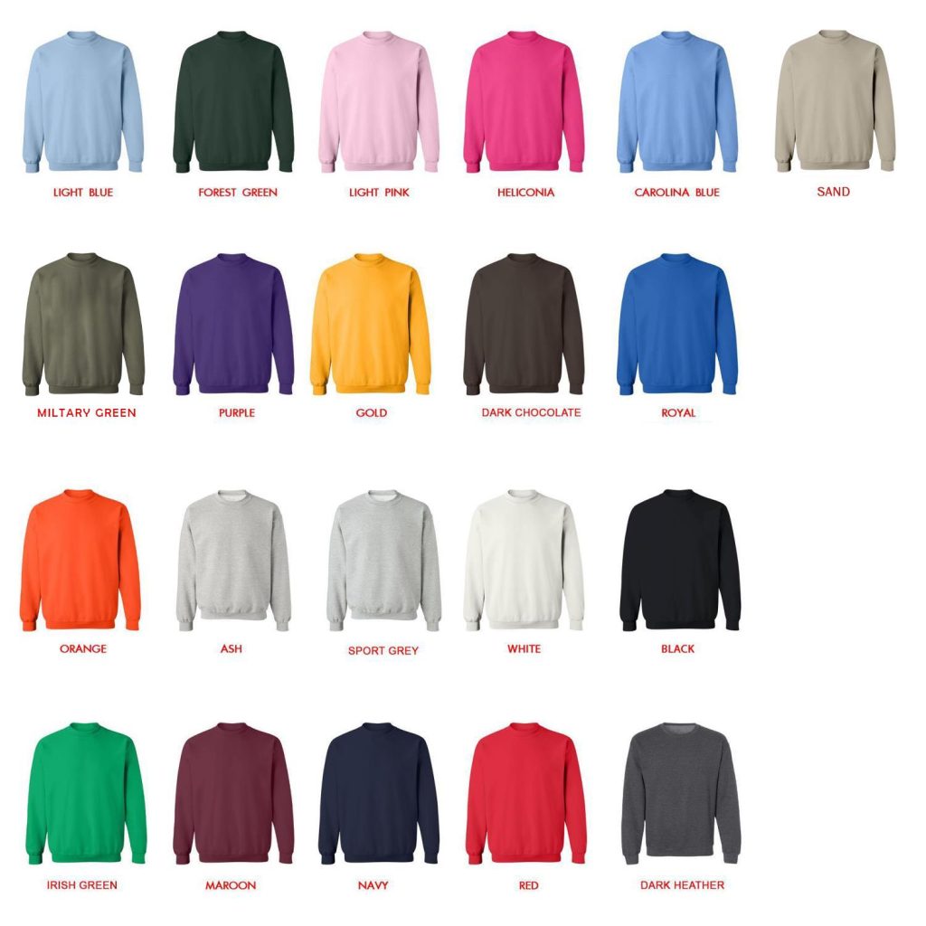 sweatshirt color chart - Lana Del Rey Merch